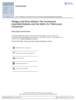 The Constituent Assembly Debates and the Myth of a