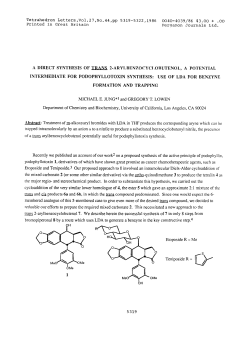 Tetrahedron Letters,Vol.27,No.44,pp 5319
