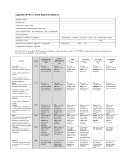 Appendix B: Evaluation Grid - uOttawa CO