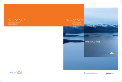 Qanuippitaa? How are we? - Tobacco use