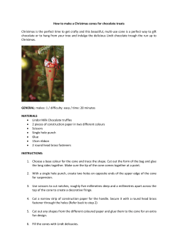 How to make a Christmas cones for chocolate treats