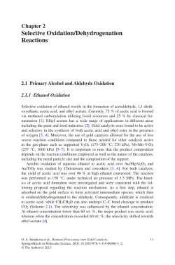 Selective Oxidation/Dehydrogenation Reactions