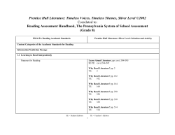 Prentice Hall Literature: Timeless Voices
