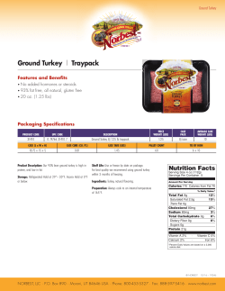 Ground Turkey Tray Pack