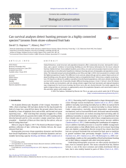 Can survival analyses detect hunting pressure in