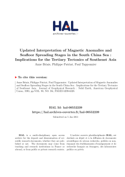 Updated Interpretation of Magnetic Anomalies and Seafloor