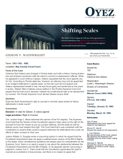 Gideon v. Wainwright | The Oyez Project at IIT