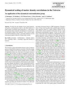 Dynamical scaling of matter density correlations in the Universe