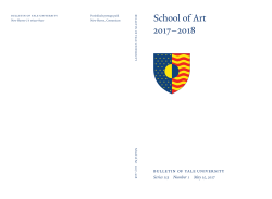 School of Art 2017&ndash;2018 - Bulletin of Yale University