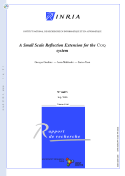 SSReflect manual
