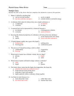 Chapter 2 Review