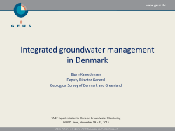 Integrated groundwater management in Denmark