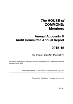 The HOUSE of COMMONS: Members