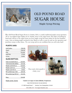 Old Pound Road Sugar House