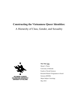 Constructing the Vietnamese Queer Identities: A Hierarchy of Class