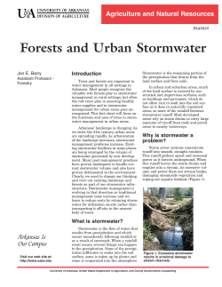 Forests and Urban Stormwater