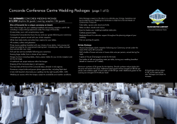 Concorde Conference Centre Wedding Packages (page 1 of 5)