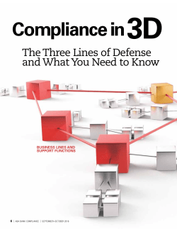 First Line of Defense Compliance in3D