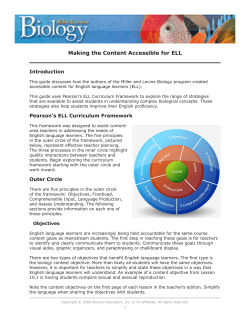 Making the Content Accessible for ELL