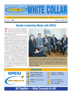 All Together &mdash; Work Connects Us All! Senate Leadership Meets