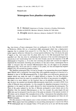 Seismograms from phaseless seismographs
