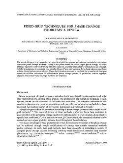 Fixed grid techniques for phase change problems: A review