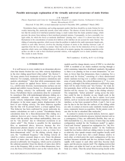 Possible microscopic explanation of the virtually universal