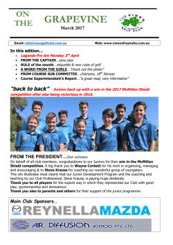 March 2017 - Adelaide`s favourite golf club &ndash; The Vines Golf Club of