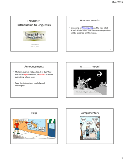 Syllable structure &mdash; Suprasegmentals