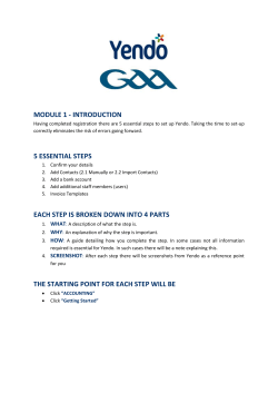 MODULE 1 - INTRODUCTION 5 ESSENTIAL STEPS EACH STEP IS