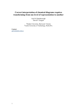 The descriptive and explanatory nature of chemical diagrams does