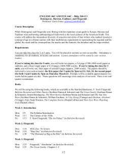 Syllabus - Stanford English