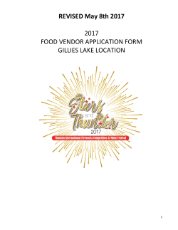 Food Vendor Application Form