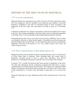 the History of The Grey Nuns of Montreal