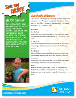 Save my ENERGY! - Alliant Energy Kids