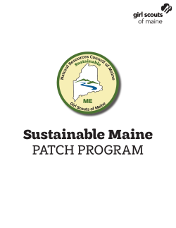 Sustainable Maine PATCH PROGRAM