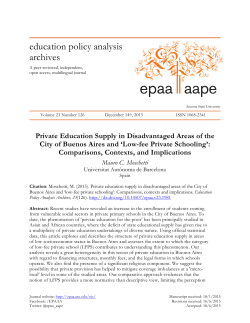 Low-fee Private Schooling - Education Policy Analysis Archives