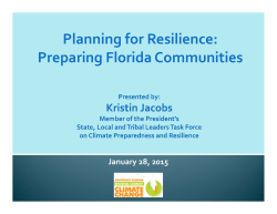 Kristin Jacobs presentation - Southeast Florida Regional Climate