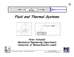 Fluid and Thermal Systems