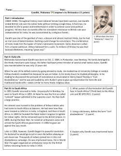 Gandhi, Mahatma Compton`s by Britannica (11 points)