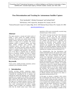 Pose Determination and Tracking for Autonomous Satellite Capture