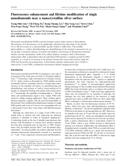 Fluorescence enhancement and lifetime modification of single