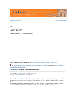 I Am a Shirt - The Cupola: Scholarship at Gettysburg College