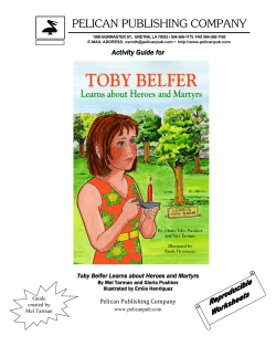 the Toby Belfer Learns about Heroes and Martyrs study guide.