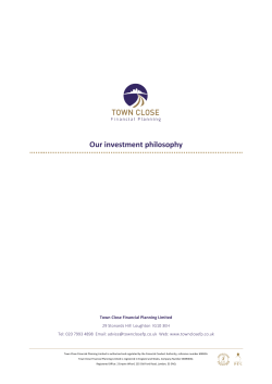 Our investment philosophy - Town Close Financial Planning