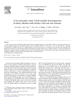 A first-principles study of half-metallic ferromagnetism in binary