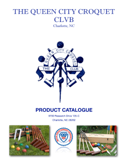 Queens City Croquet Product Catalogue
