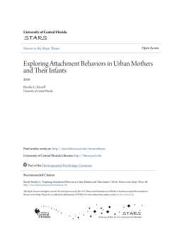 Exploring Attachment Behaviors in Urban Mothers and