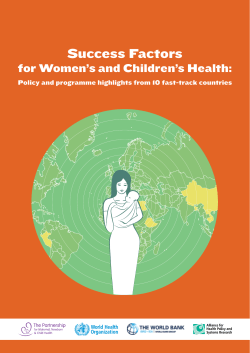 Success Factors - World Health Organization