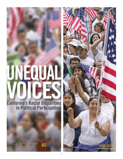 Unequal Voices: California`s Racial Disparities in Political Participation